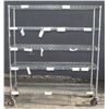 Image 1 : 5 SHELF COMMERCIAL STORAGE RACK ON CASTORS