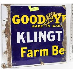 VINTAGE PORCELAIN GOOD YEAR METAL SIGN