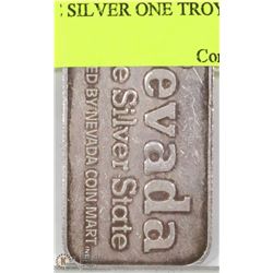 .999 FINE SILVER ONE TROY OUNCE BAR