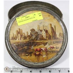 VINTAGE ENGLISH TIN W/ LID