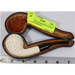 VINTAGE CARVED WHITE LATTICE PIPE IN CUSTOM FIT