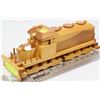 Image 1 : 18" WOODEN TRAIN HANDMADE WHEELS MOVE