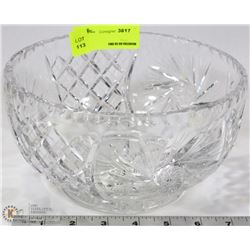 LARGE PINWHEEL CRYSTAL FRUITBOWL