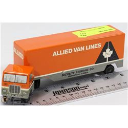 VINTAGE ALLIED VAN LINES METAL TRACTOR TRAILER TOY