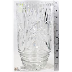 ESTATE PINWHEEL CRYSTAL VASE