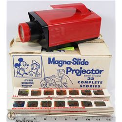 VINTAGE MICKEY MOUSE PROJECTOR W/ SLIDES IN