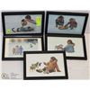 Image 1 : ESTATE COLLECTION OF 5 INUIT ART PICTURES