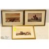 Image 1 : ESTATE COLLECTION OF 3 AJ MILLER FRAMED NATIVE ART