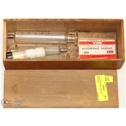 BOX OF VINTAGE MEDICAL SUPPLIES