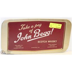 JOHN BEGG SCOTCH WHISKEY VINTAGE TRAY