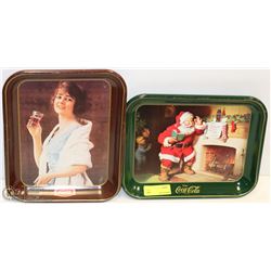 PAIR OF VINTAGE COCA COLA COLLECTIBLE TRAYS