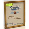 Image 1 : NEEDLE POINT CANADA RAF FRAMED PICTURE