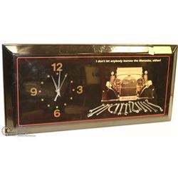 VINTAGE SNAP-ON MERCEDES BENZ WALL CLOCK