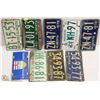 Image 1 : ESTATE COLLECTION OF 9 VINTAGE LICENSE PLATES