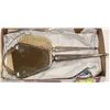 Image 1 : BOX W/ ANTIQUE .925 SILVER HAIR BRUSH &