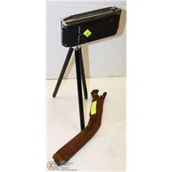 VINTAGE ACCORDIAN STYLE CAMERA WITH TRI-POD