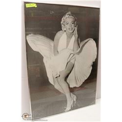 MARILYN MONROE BLACK AND WHITE PICTURE 27” X 39”