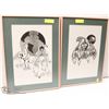 Image 1 : PAIR OF FRAMED LTD ED NATIVE ART PRINTS