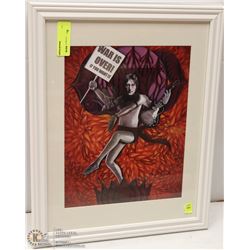 FRAMED THE WAR IS OVER JOHN LENNON PICTURE