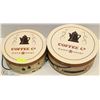 Image 1 : 2 "COFFEE" DECORATION HAT BOXES