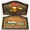 Image 1 : A PAIR OF GOLF THEMED  3D WALL DISPLAYS