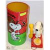 Image 1 : VINTAGE SNOOPY TIN AND SNOOPY PHONE
