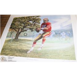 JAMES LUMBERS LTD ED SIGNED FOOTBALL PRINT