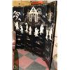 Image 1 : ESTATE ASIAN THEMED 4 PANEL ROOM DIVIDER WITH