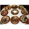Image 1 : ESTATE 9 PC FRAMED NORMAN ROCKWELL PLATE