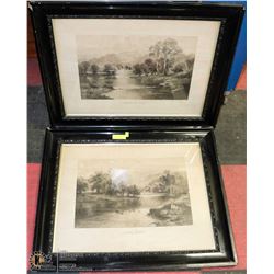 2ANTIQUE FRAMED PICS FROM LATE 1800'S