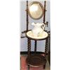 Image 1 : VINTAGE WASH STAND WITH BOWL AND PITCHER