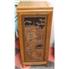 Image 2 : VINTAGE TEAK AND CARVED FILING CABINET