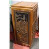Image 3 : VINTAGE TEAK AND CARVED FILING CABINET