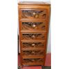 Image 1 : VINTAGE TEAK CARVED 6 DRAWER LINGERIE CHEST