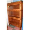 Image 1 : 3 SHELF MAHOGANY BARISTERS BOOK CASE W/