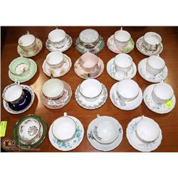 ESTATE 19 PC CUP AND SAUCER COLLECTION MOSTLY