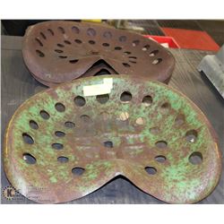 3 VINTAGE TRACTOR SEATS