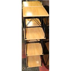 PAIR OF 2 TONE MEDIA STANDS