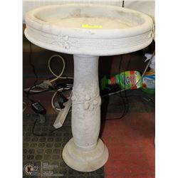 CONCRETE ACORN BIRDBATH 2 PIECES  16"X23"