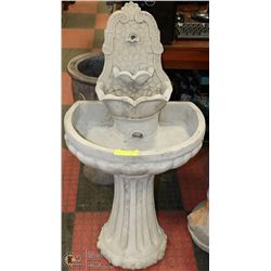 CONCRETE WALL WATER FOUNTAIN  3 PIECES 18"X36"