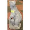 Image 1 : CONCRETE GRIZZLY BEAR WITH CUB  19" HIGH