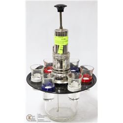 1950S MID CENTURY MODERN SHOT GLASS DISPENSER