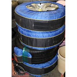 SET OF 4 CHEVY ALUMINUM 20" RIMS WITH TIRES