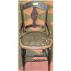 Image 1 : VERY OLD WOOD CHAIR WITH HORSE HAIR CUSHION