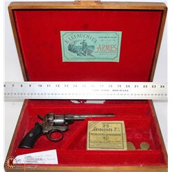 MID 1800'S LEFAUCHEUX PIN FIRE CARTRIDGE REVOLVER
