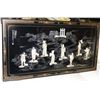 Image 1 : ASIAN THEMED MOTHER OF PEARL INLAYED FRAMED