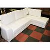Image 1 : NEW WHITE LEATHERETTE SECTIONAL
