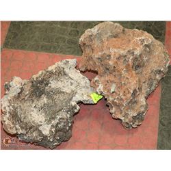 2 PIECES LAVA ROCK