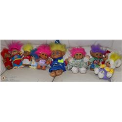 COLLECTION OF 10 VINTAGE TROLL DOLLS