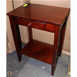 WOOD TELEPHONE STAND WITH DRAWER